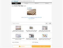 Tablet Screenshot of dust-filtration.com